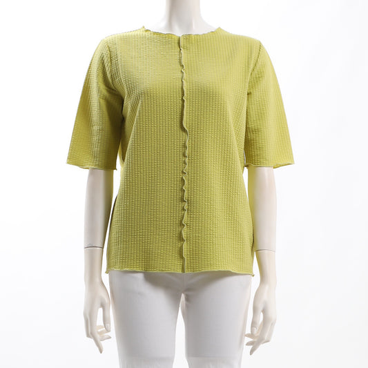 サッカーストライプクルーネックカットソー