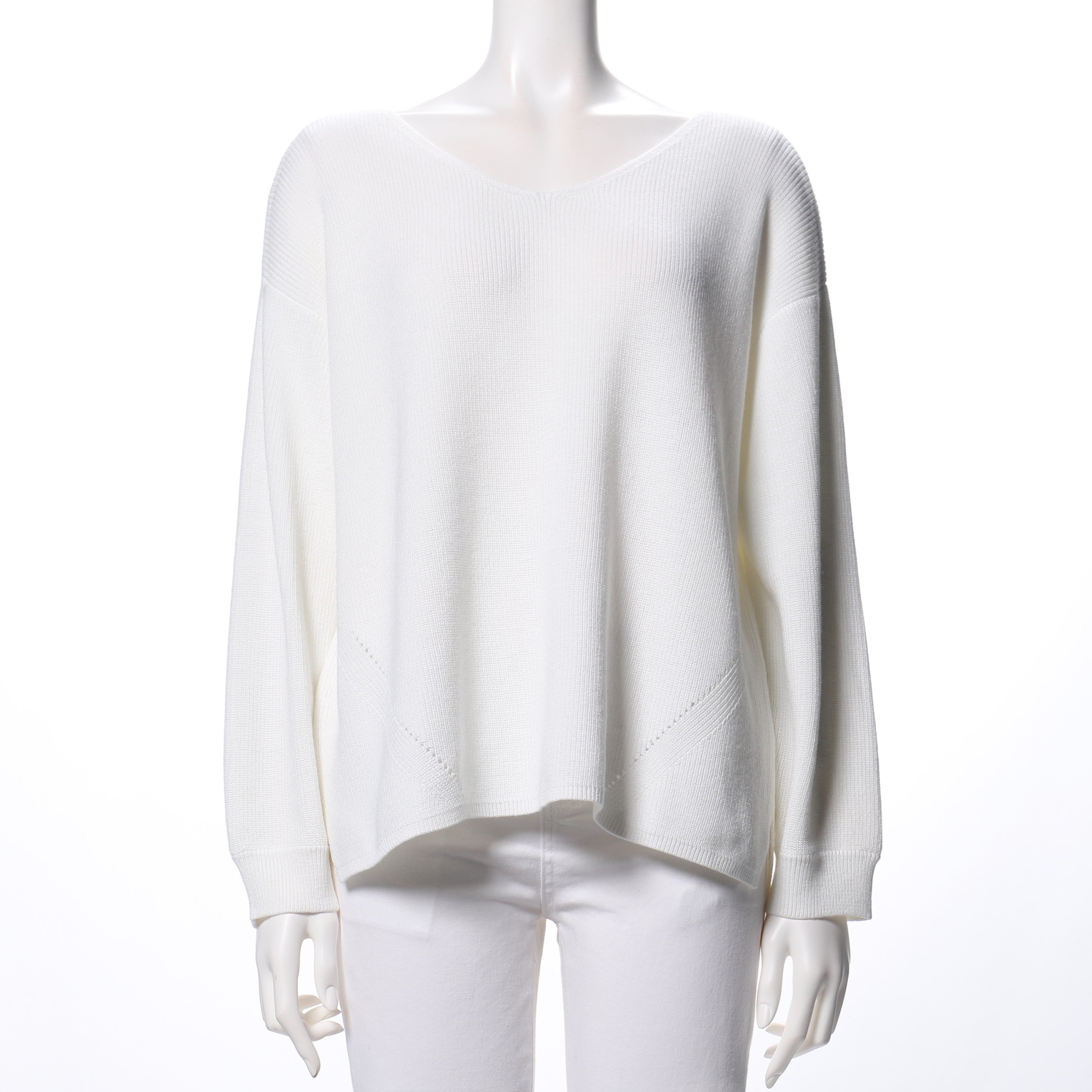 Ｖネックドロップショルダーニット