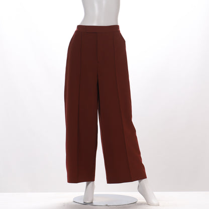 シンプルデザインワイドパンツ