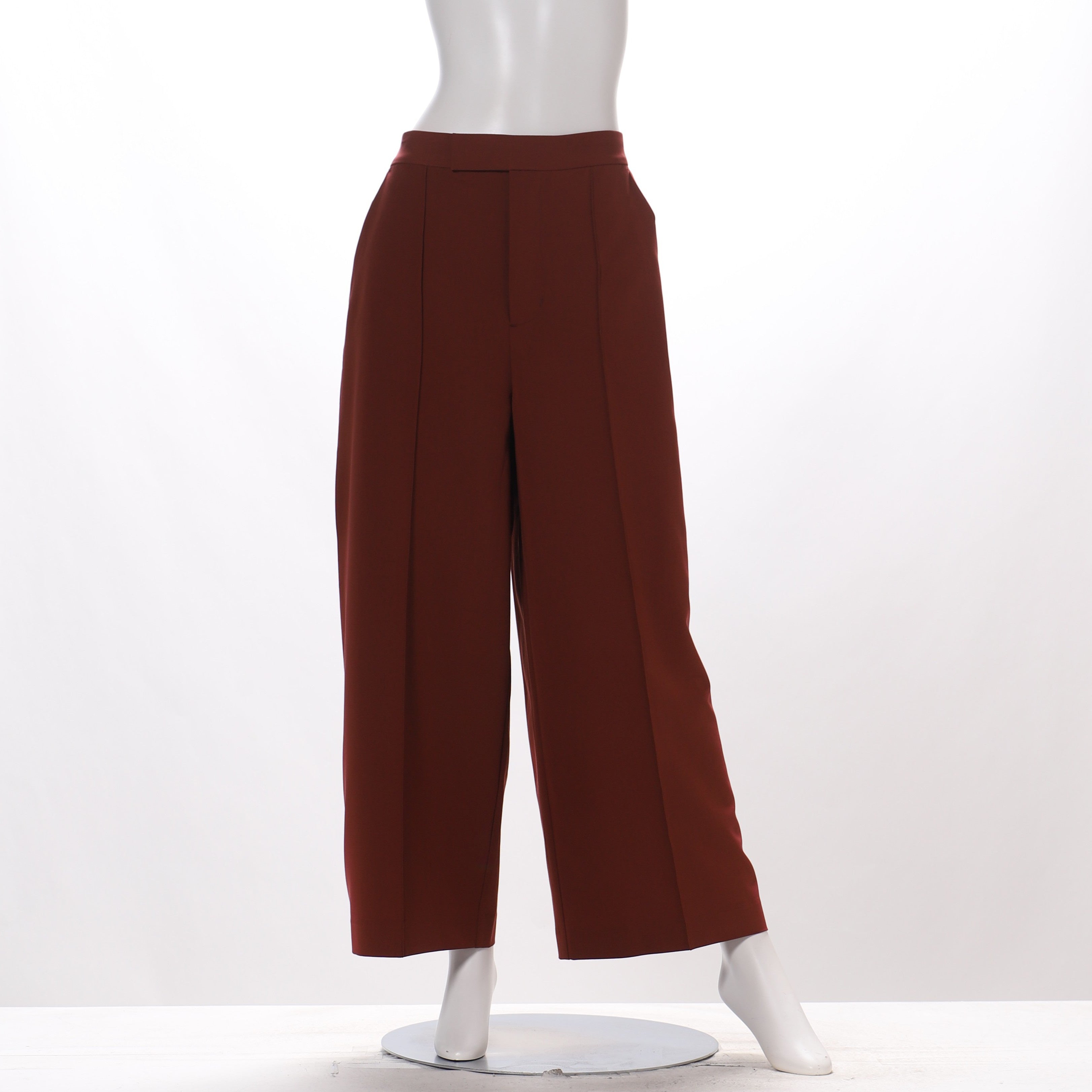 シンプルデザインワイドパンツ