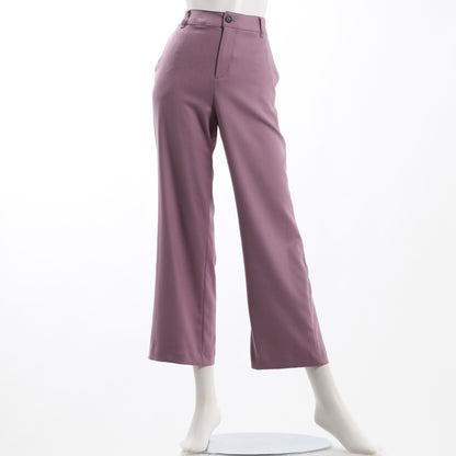 シンプルセミワイドパンツ