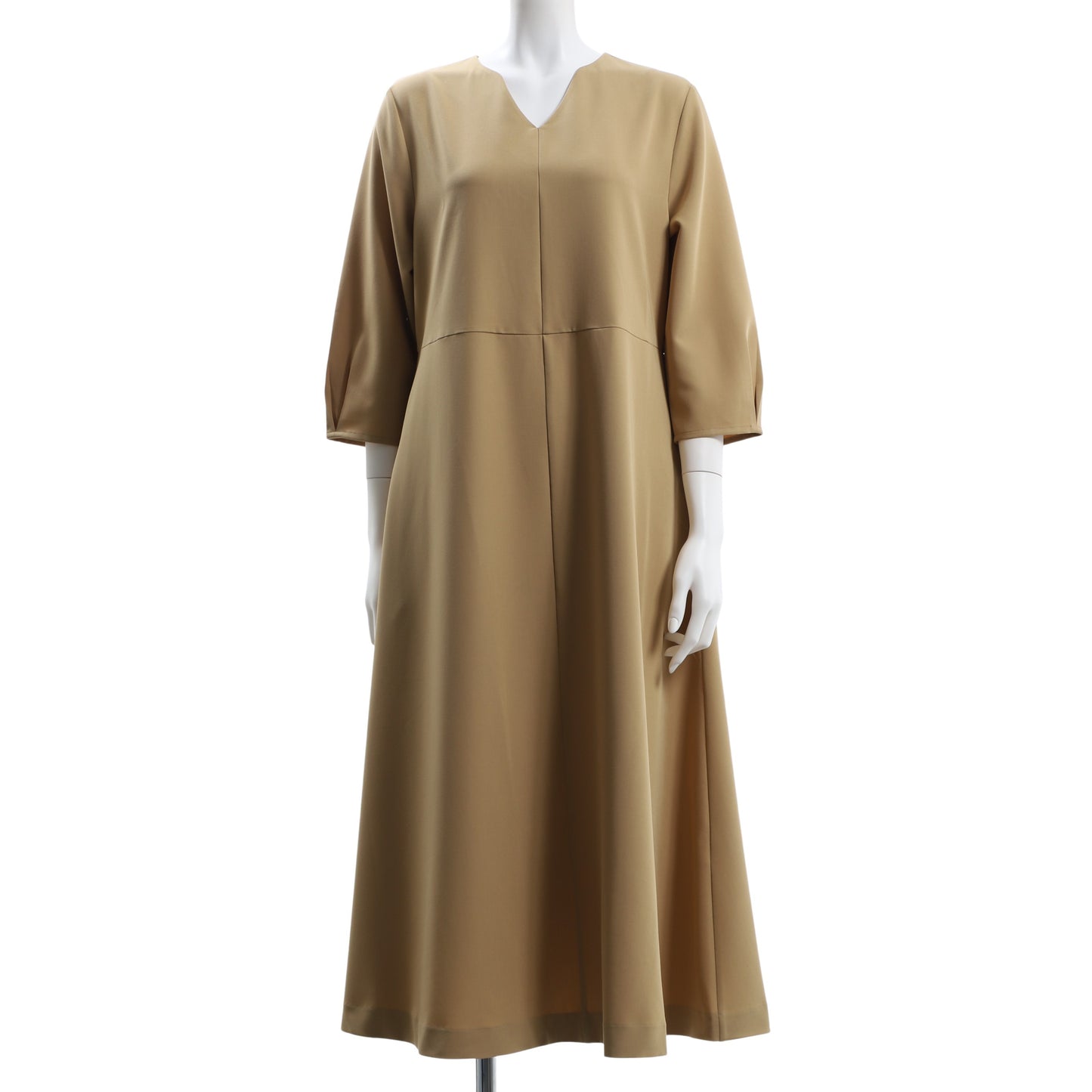 ふんわりお袖オープンフロントネックワンピース