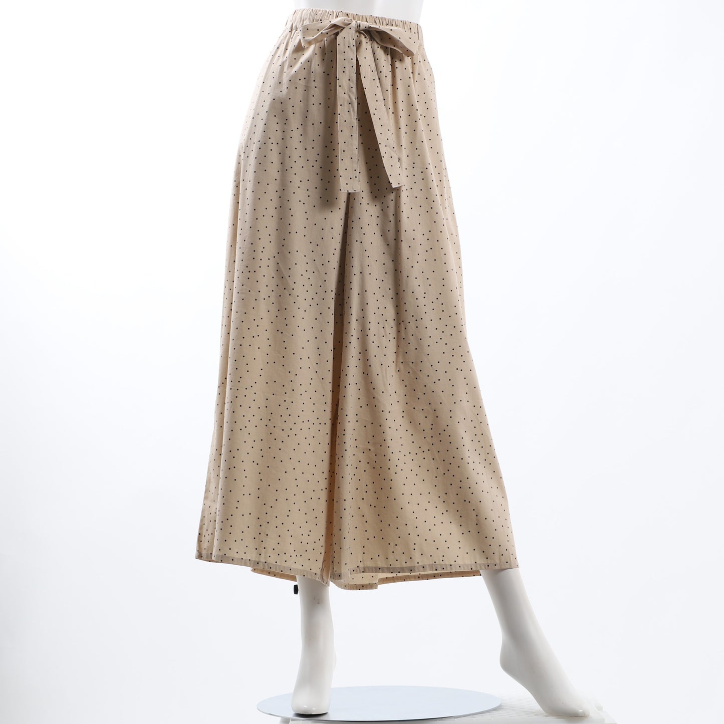 ウエストドロストデザインフレアパンツ