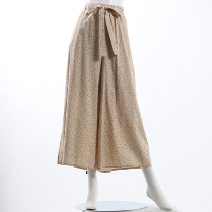 ウエストドロストデザインフレアパンツ