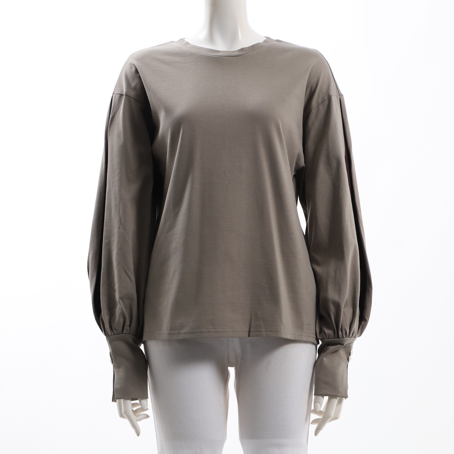 バイカラーデザインカットソー