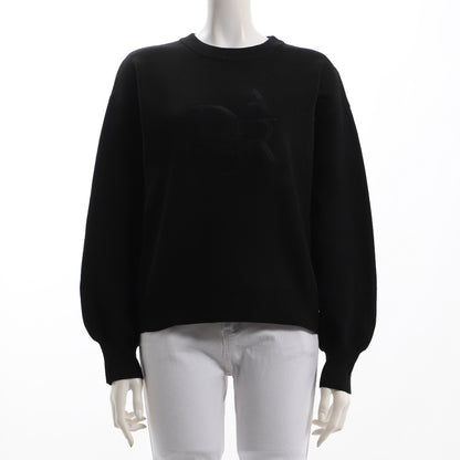 ロゴ刺繍ニット