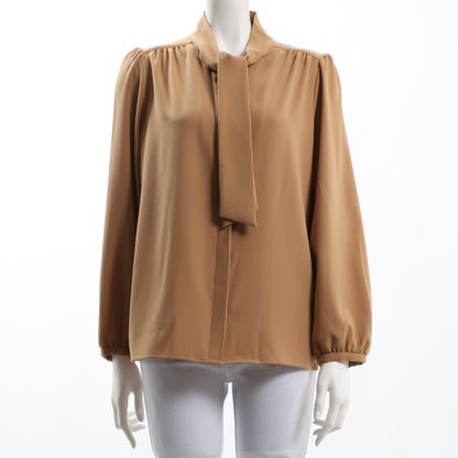 ギャザーボウタイブラウス