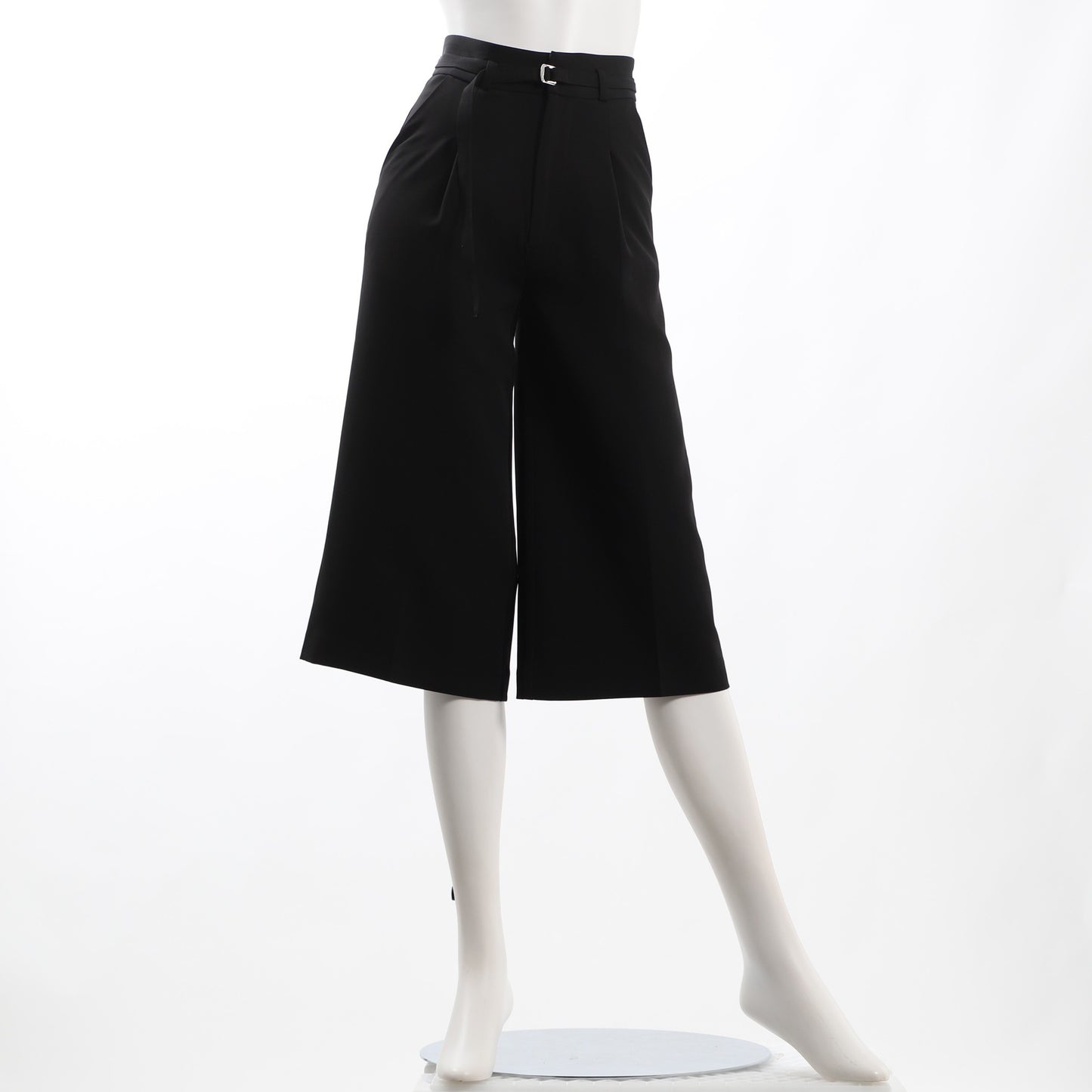 ベルト付きタックワイドパンツ