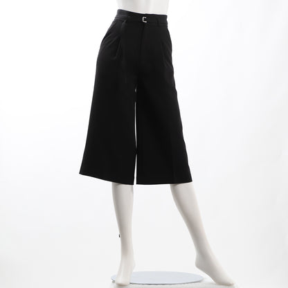 ベルト付きタックワイドパンツ