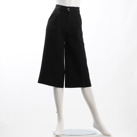ベルト付きタックワイドパンツ