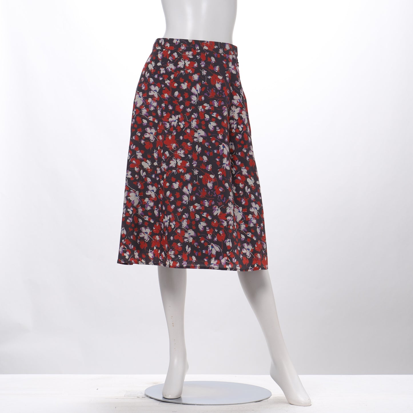 花柄デザインフレアスカート