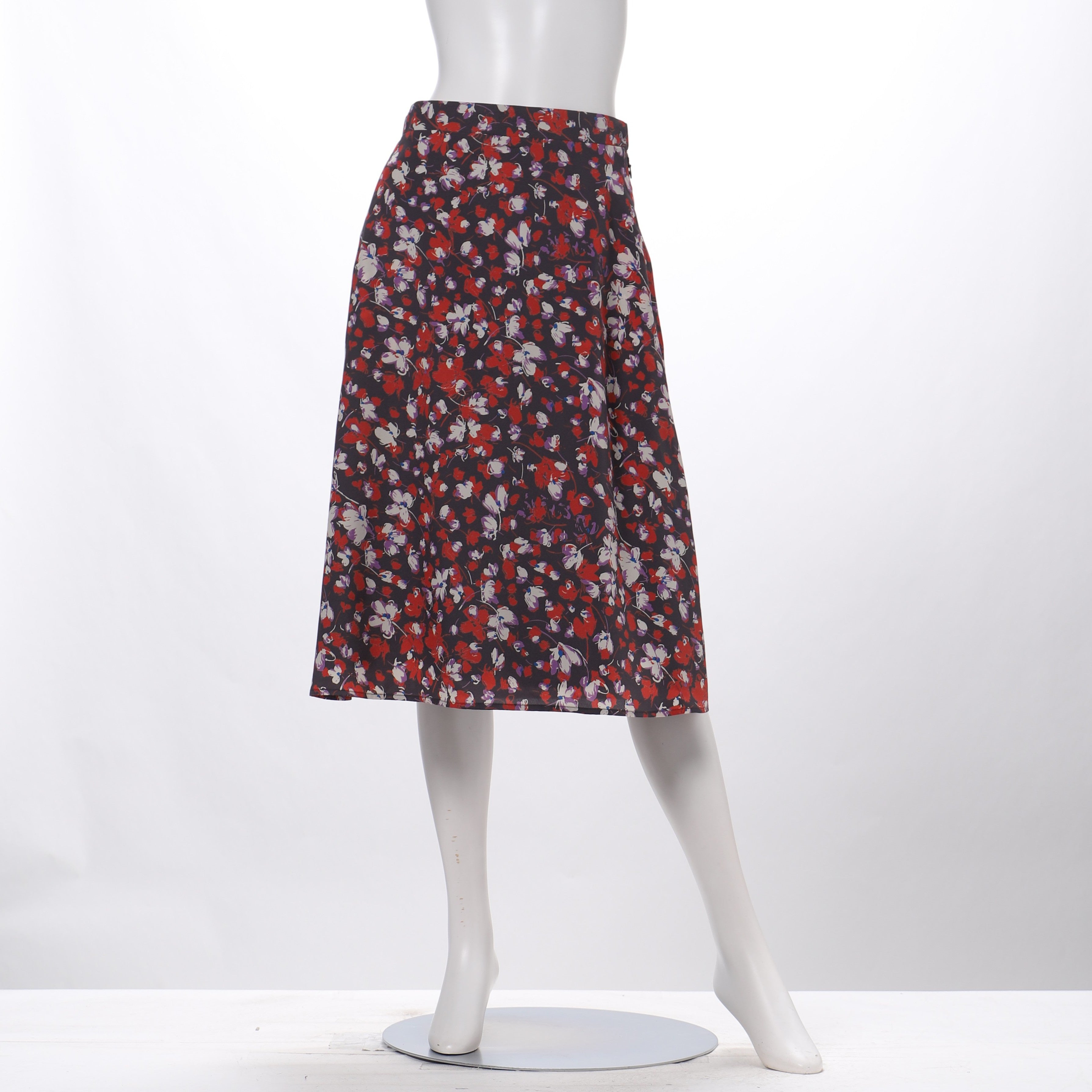 花柄デザインフレアスカート