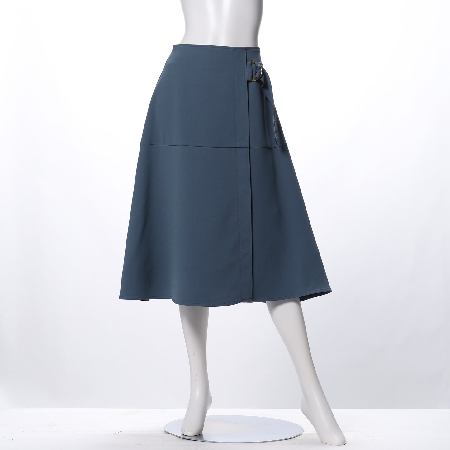 サイドDカンベルトデザインAラインスカート