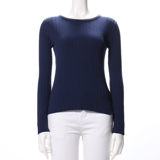 シンプルリブニット