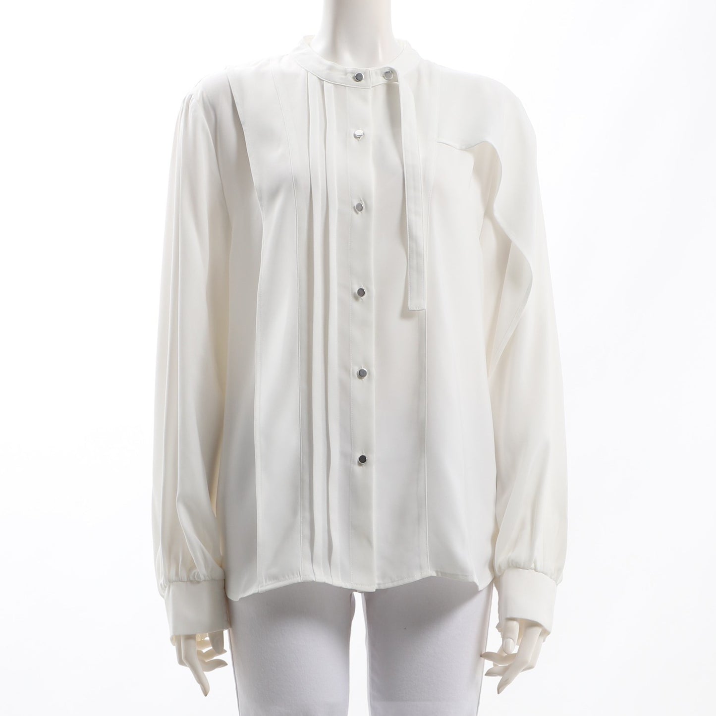 アシンメトリーフロントデザインブラウス