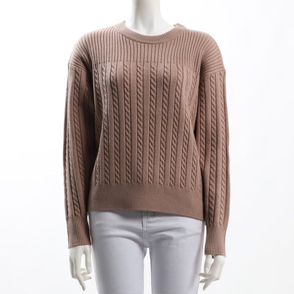 異なる編み地ニット