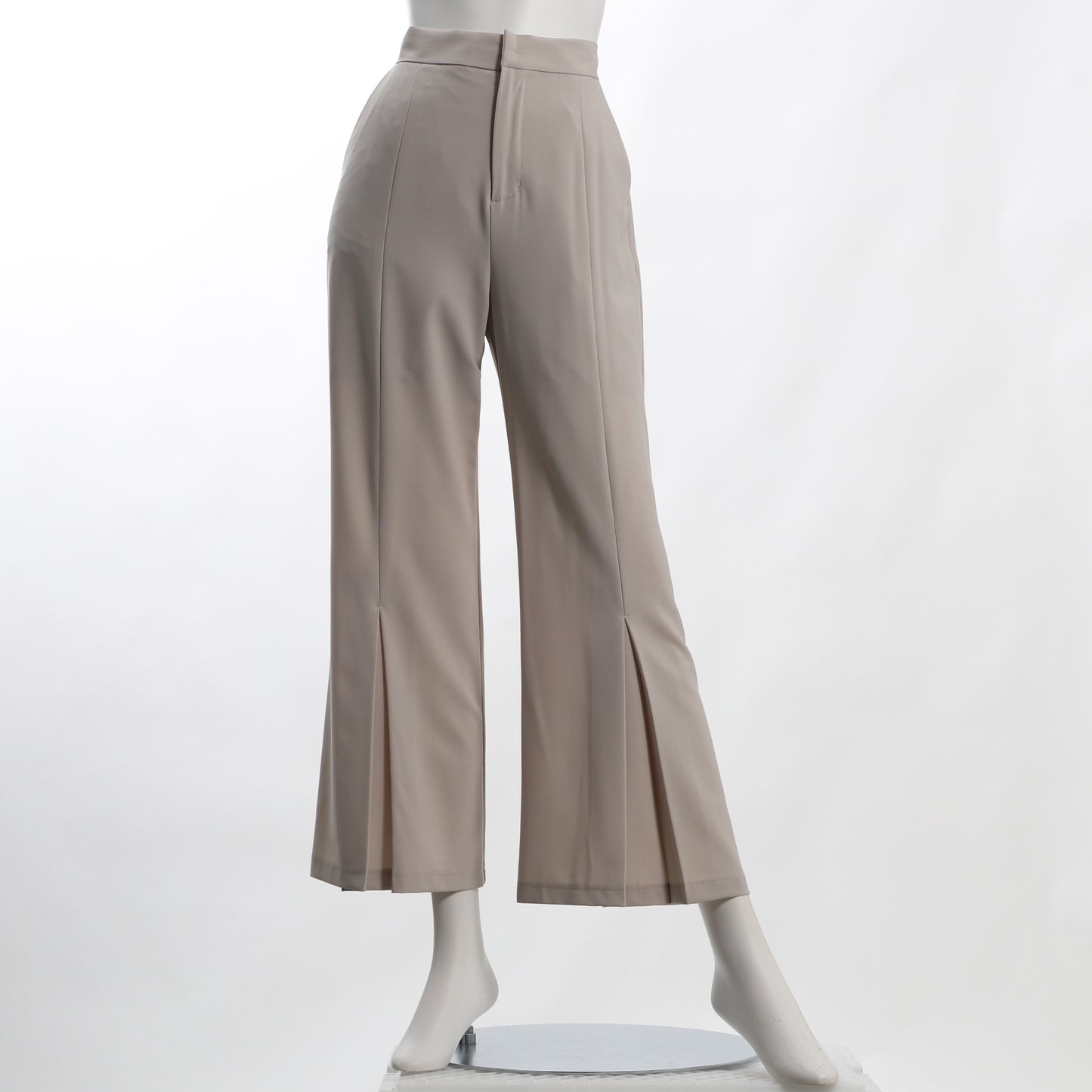 フロントスリット風デザインワイドパンツ