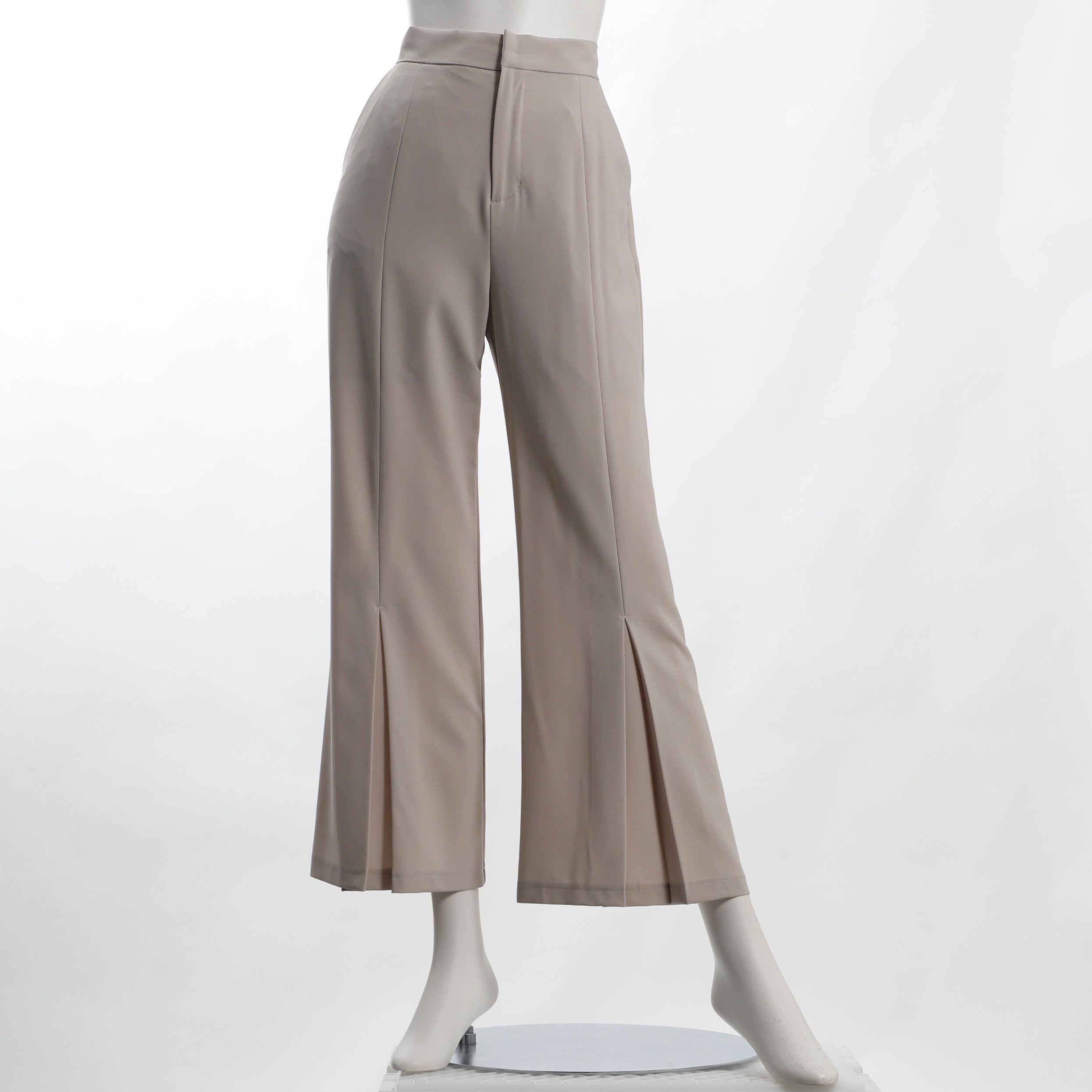 フロントスリット風デザインワイドパンツ