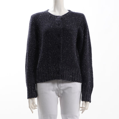 ラメ感ニットカーディガン