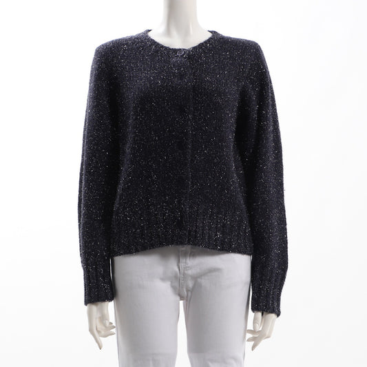 ラメ感ニットカーディガン