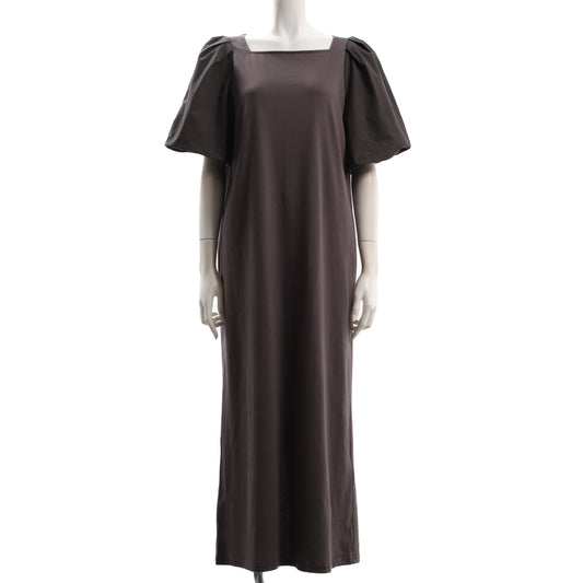 スクエアネックパフスリーブワンピース