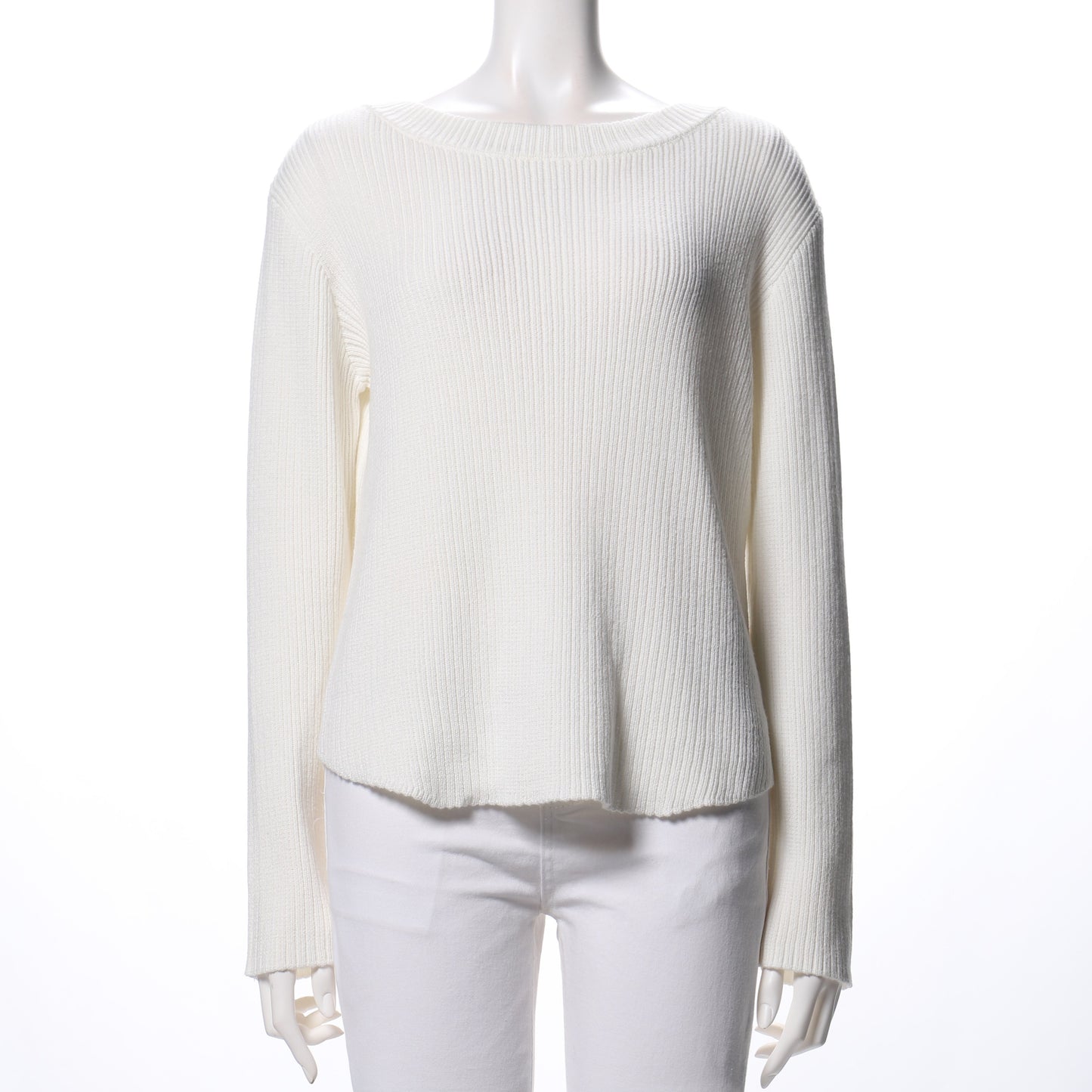 ボートネックドロップショルダーニット