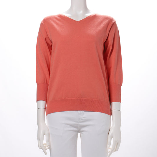 ベーシックVネックニット