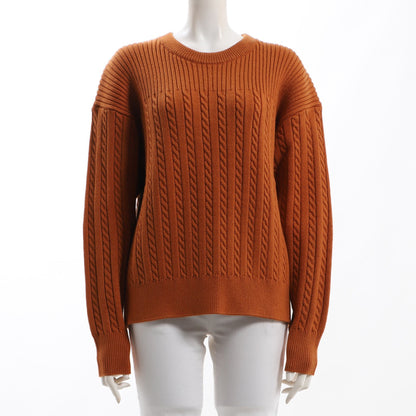 異なる編み地ニット