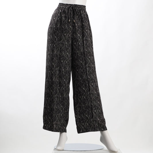 ラインプリントドロストワイドパンツ