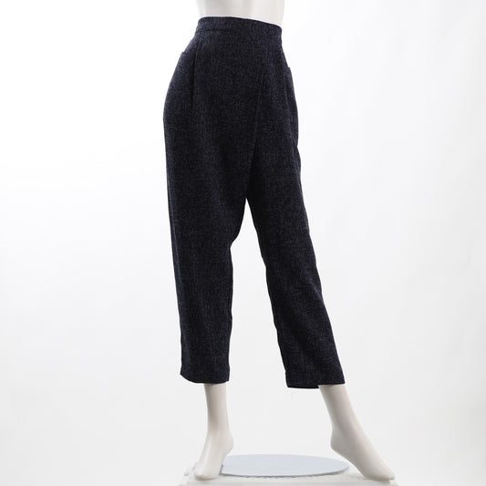 ツイードカシュクールテーパードパンツ