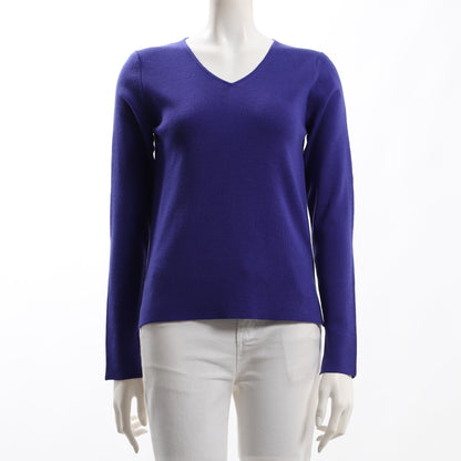 Vネックボリューム袖ニット