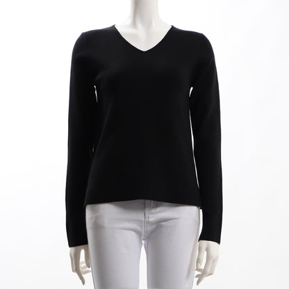 Vネックボリューム袖ニット