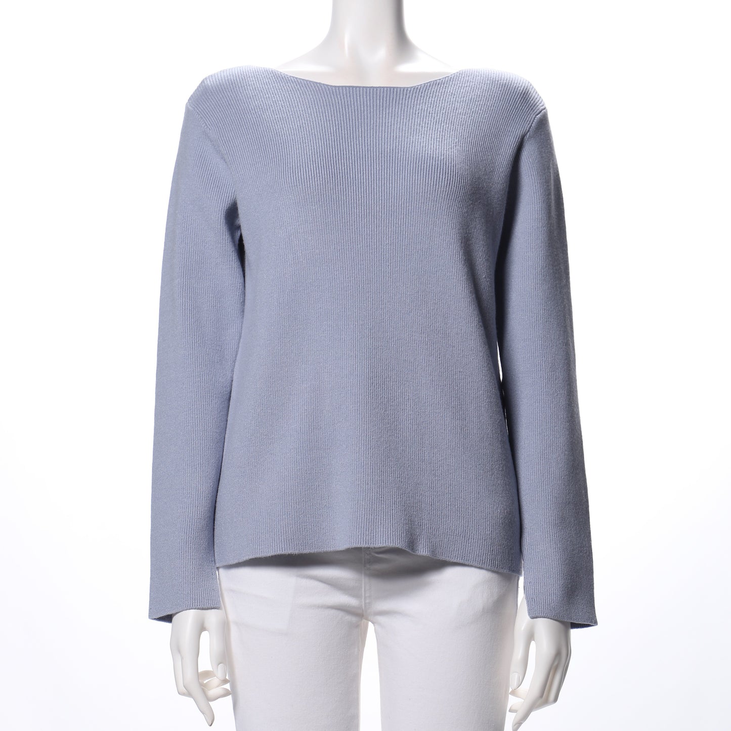 スッキリシルエットボートネックニット