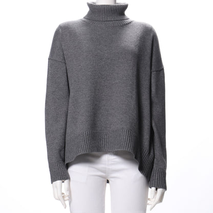 ドロップショルダータートルネックニット