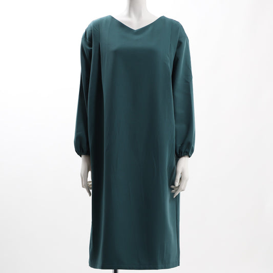 Vネックドロップショルダー ワンピース