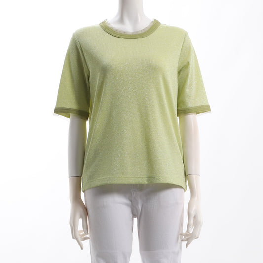 ラメリブチュールカットソー