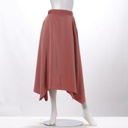 バックゴムイレギュラーヘムフレアスカート