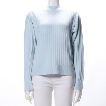 スラッシュドネックリブニット