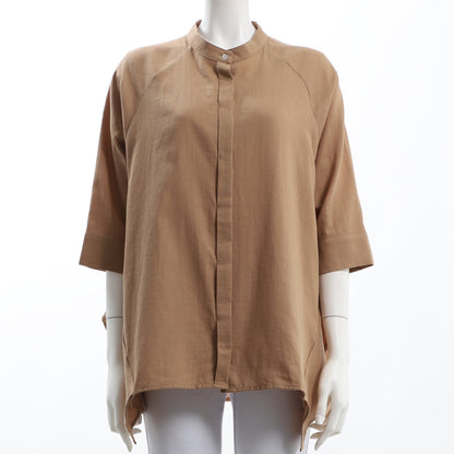 バックデザインバンドカラーブラウス