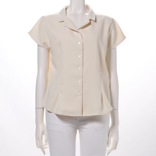 オープンカラーブラウス