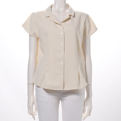 オープンカラーブラウス