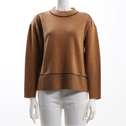 ライン配色ニット