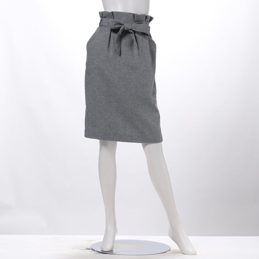 リボンベルト付きタイトスカート