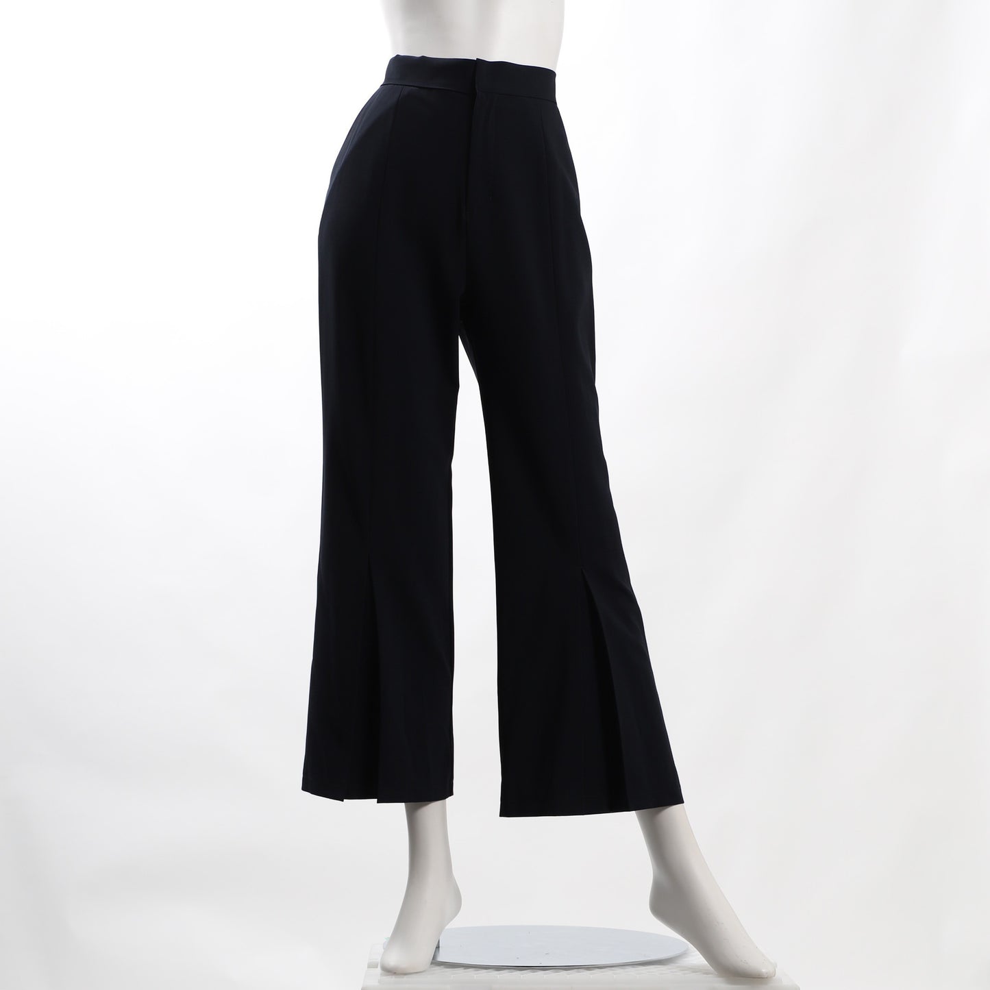 フロントスリット風デザインワイドパンツ