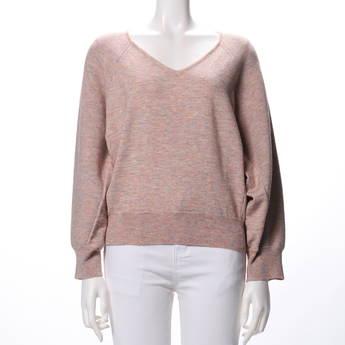 ラグランスリーブVネックニット