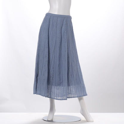 コットンレースフレアスカート