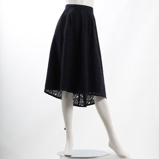 総レースフレアスカート