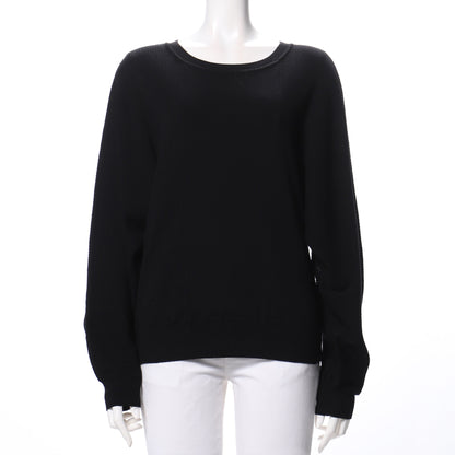 ゆったりお袖ラウンドネックニット