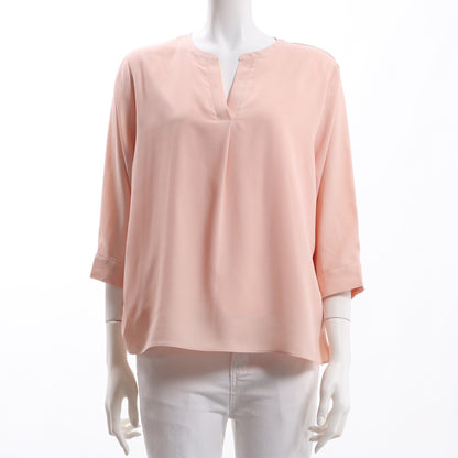 オープンフロントネックブラウス