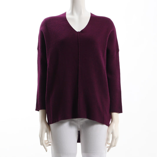 ドロップショルダーVネックニット